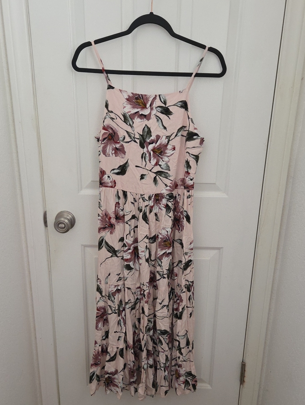 Xhilaration Pink Floral Midi Sundress